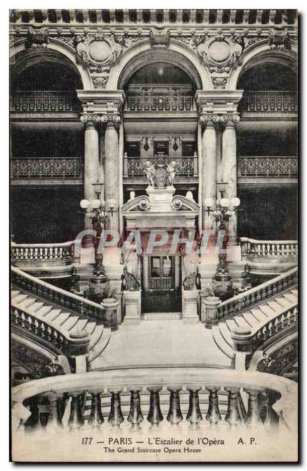 Paris CPA Escalier de l'opera