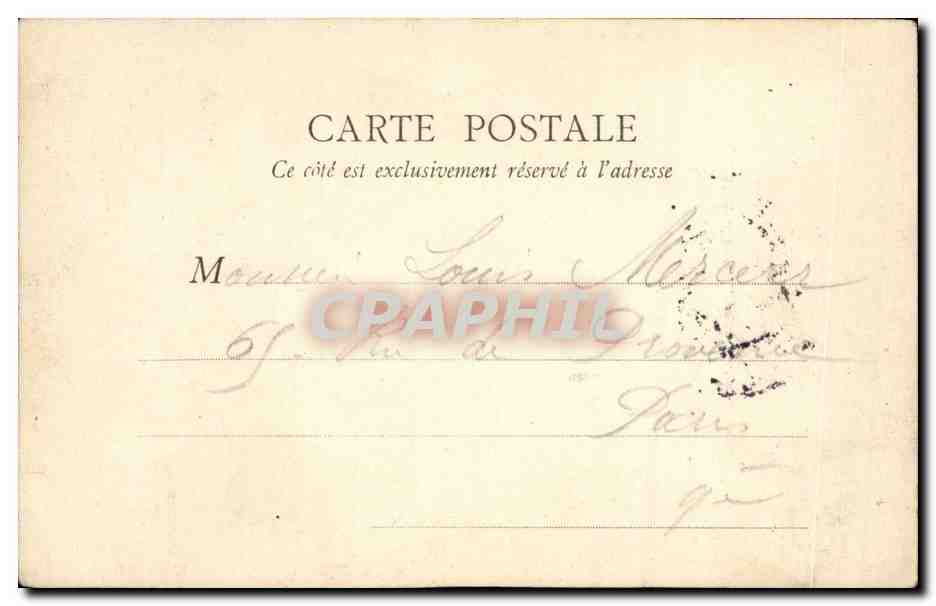Paris CPA Notre DAme — Verso