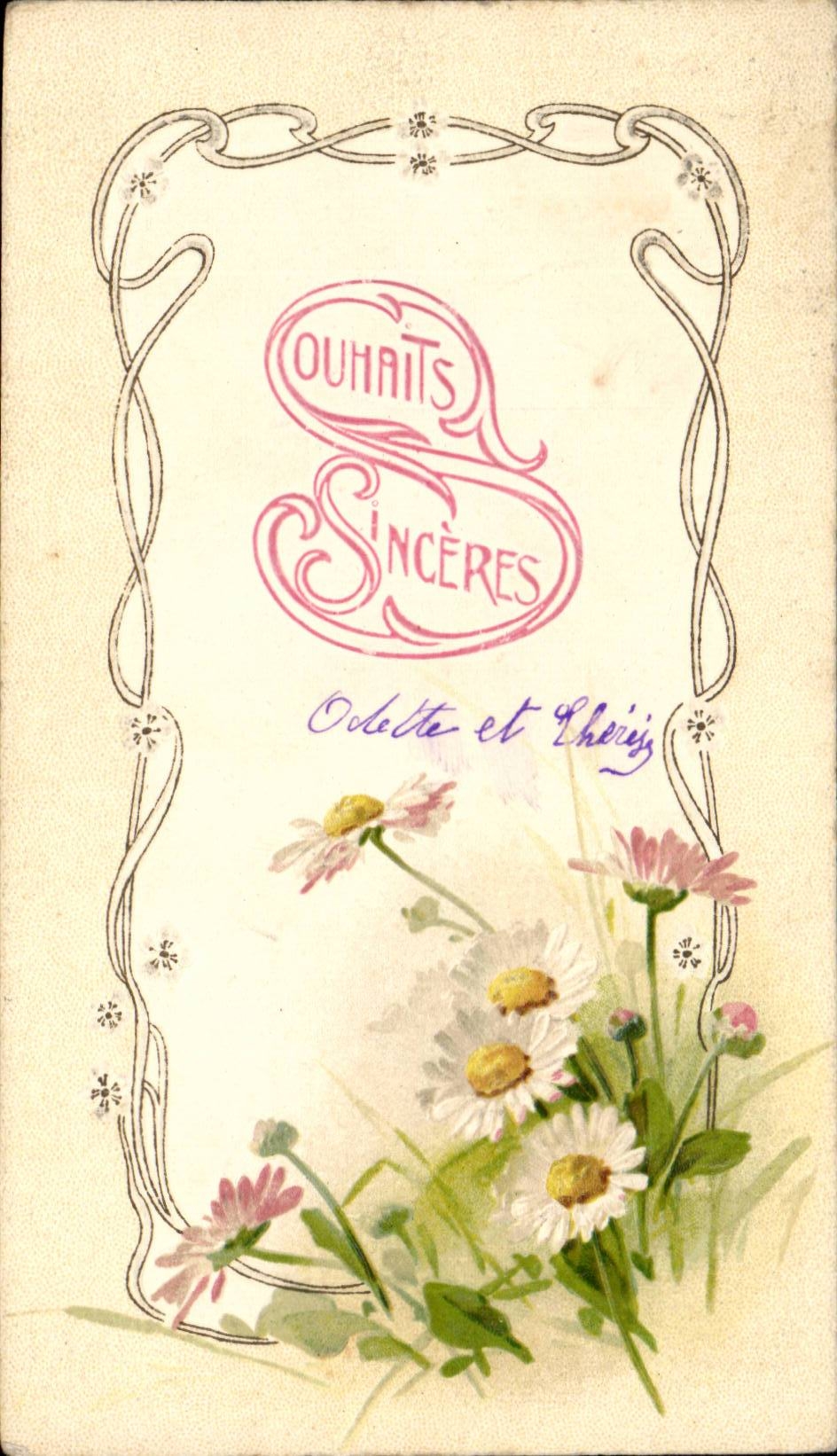 CPA Fantaisie Fleurs 