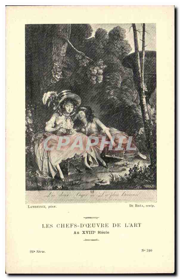 Deux Anges au plus Doux — Les Chefs-d'Œuvre de l'Art — Série 20, N° 310