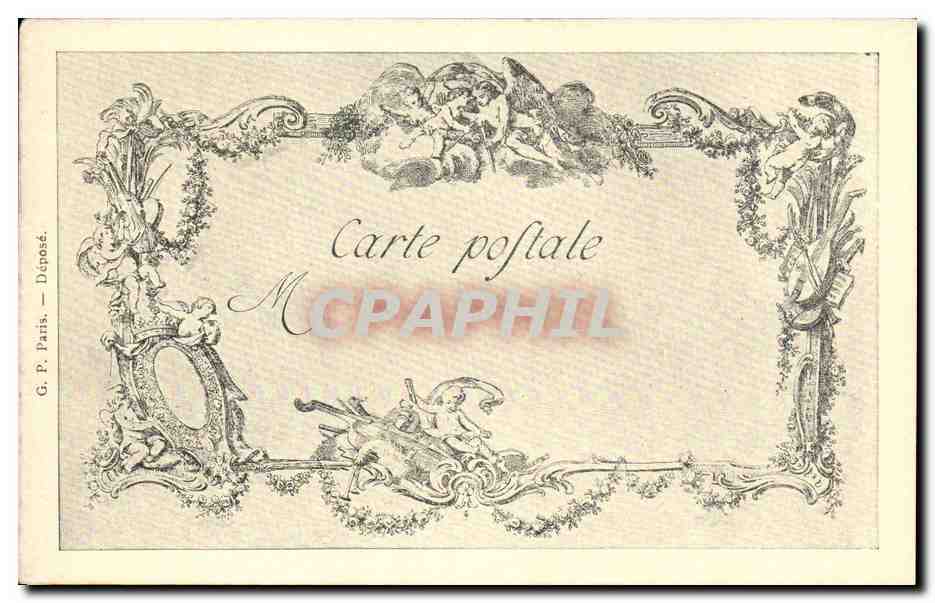 CPA Fantaisie Les chefs d'oeuvre de l'art du 18eme L'ouvriere en dentelle Cochin Aveline — Rückseite