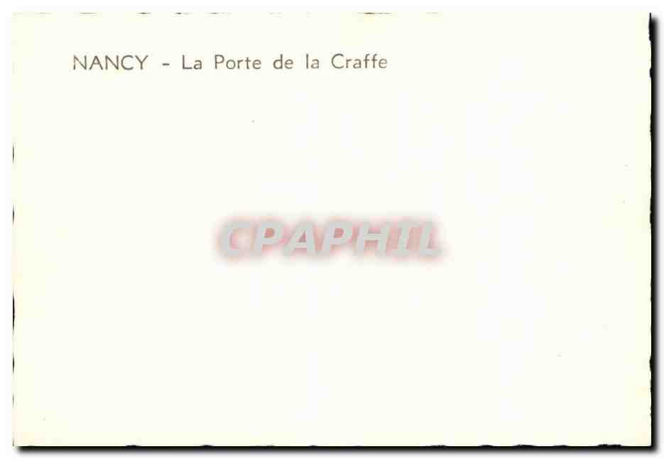 CPM Nancy La porte de la Craffe — Rückseite