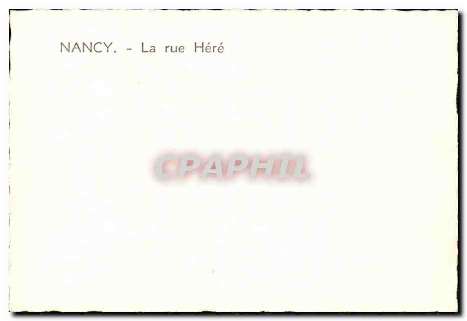 CPM Nancy La rue Here — Verso