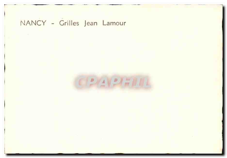 Nancy — Grilles Jean Lamour — Verso