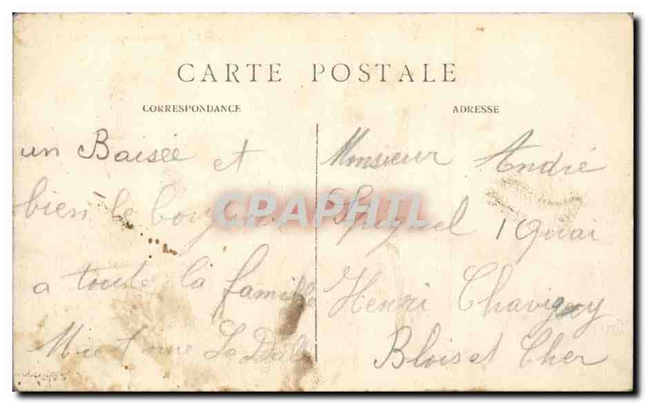 Paris CPA Pantheon et la statue de Jean Jacques rousseau — Verso