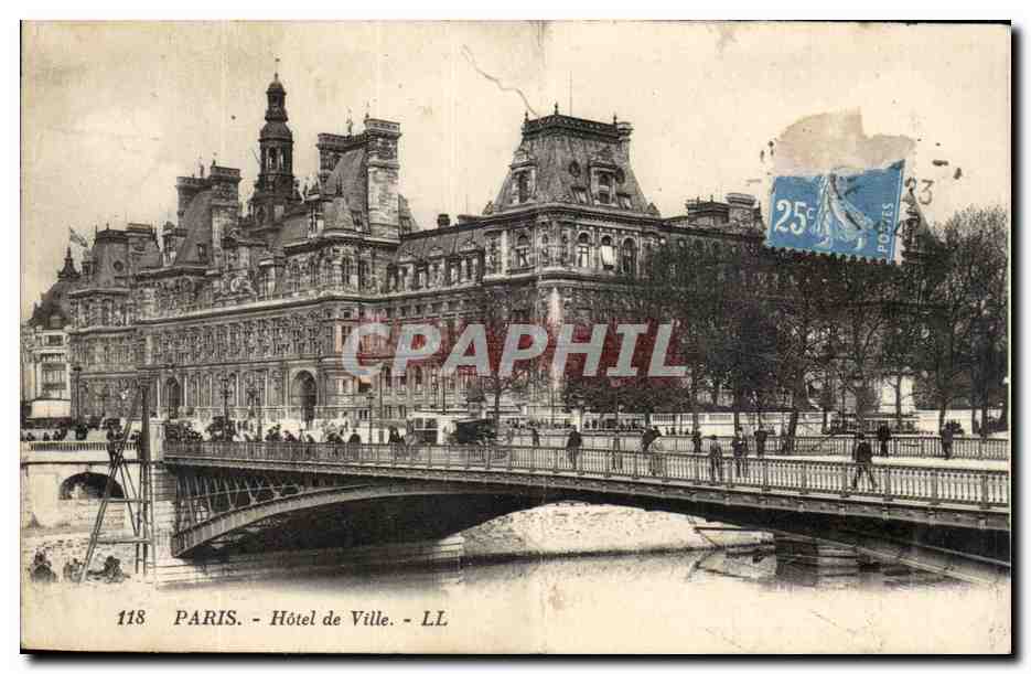 PARIS - Hôtel de Ville - LL - 118