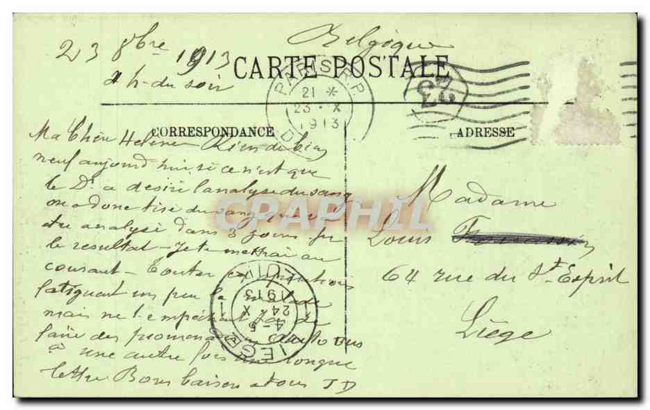 Paris CPA Notre DAme — Verso