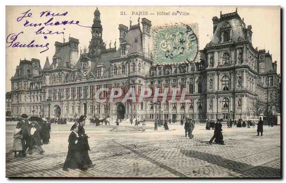 Paris CPA Hotel de ville