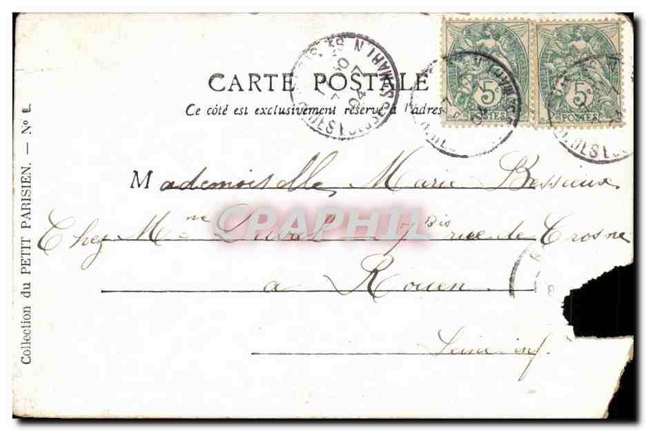 Paris — L'avenue des Champs-Élysées — Éditeur du Petit Parisien, N° 9 — Rückseite