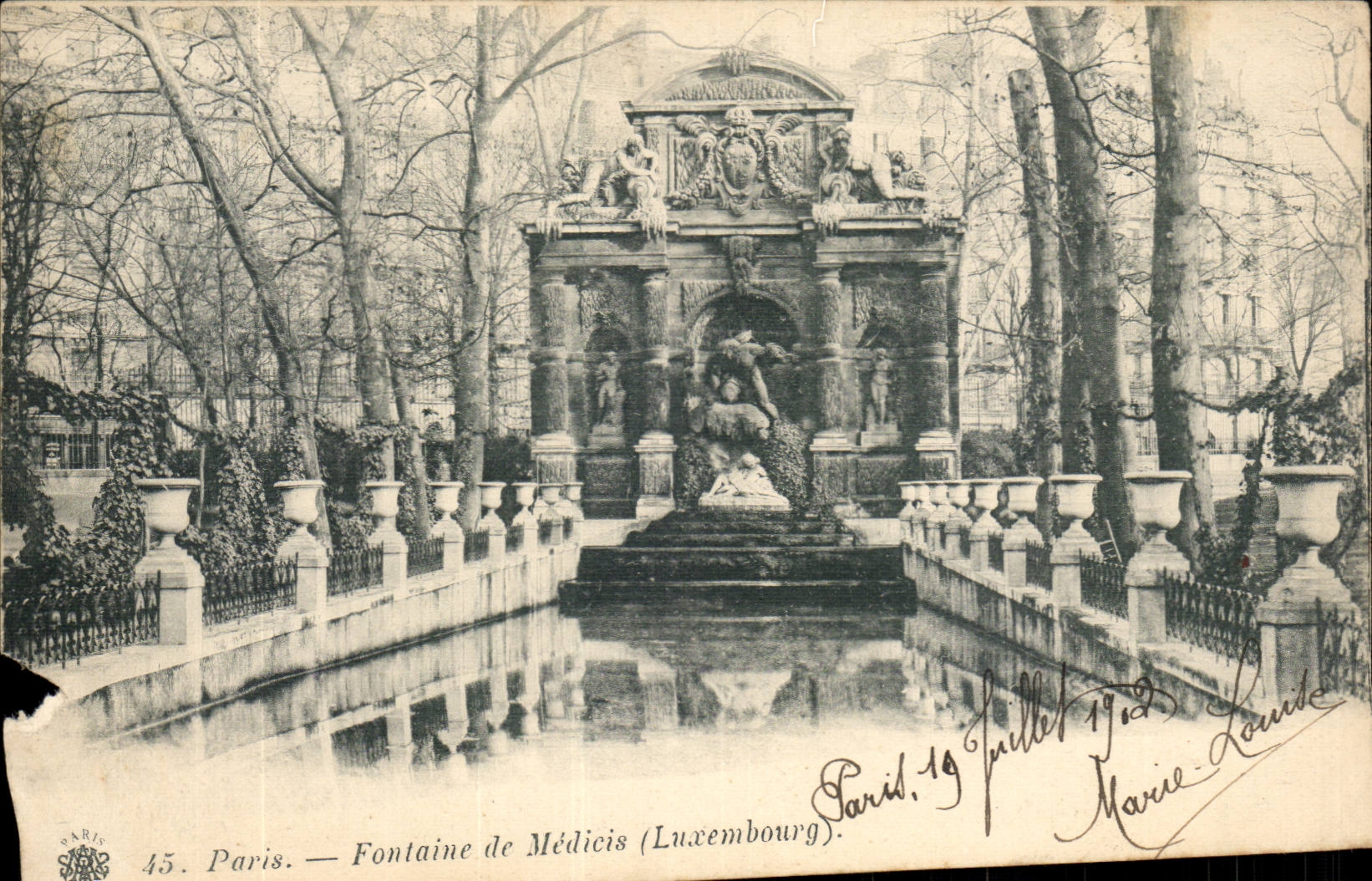 Paris CPA Fontaine de Medicis ( Luxembourg )