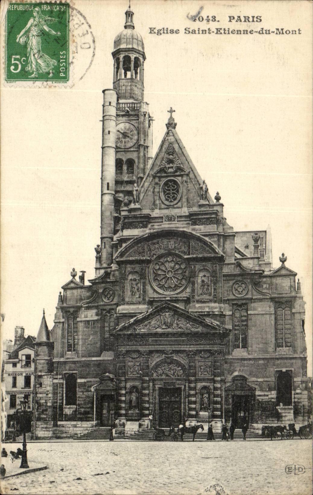 Paris CPA Eglise St Etienne du Mont