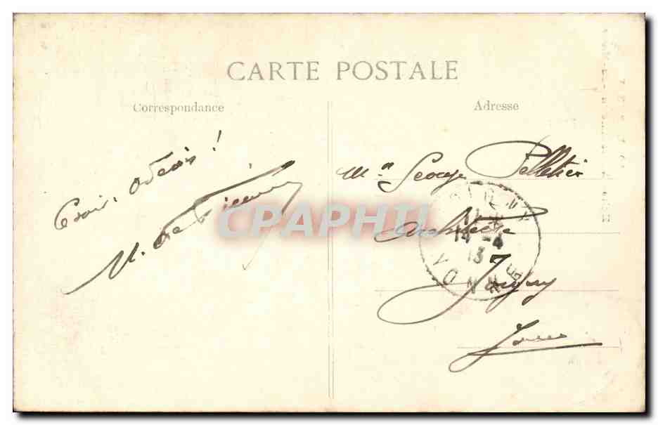 Paris CPA Eglise St Etienne du Mont — Rückseite