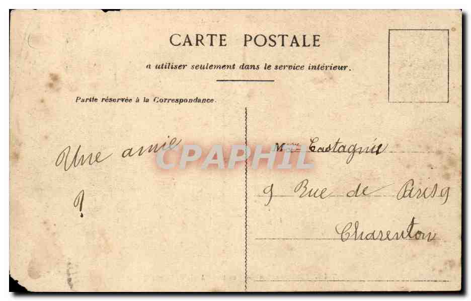 Paris CPA Montmartre Les trois amis de la rue Cortot — Rückseite