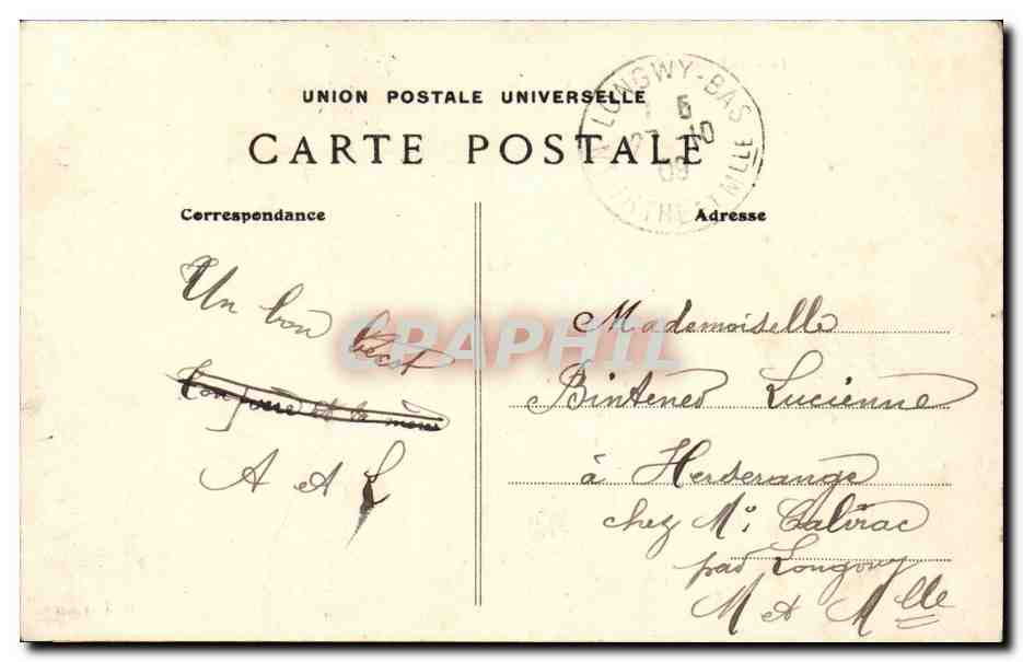 Paris CPA Grand palais — Rückseite