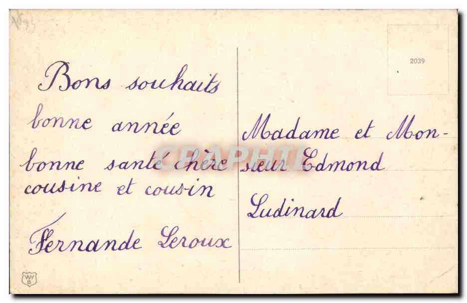 CPA Fantaisie Enfant lune doree — Verso