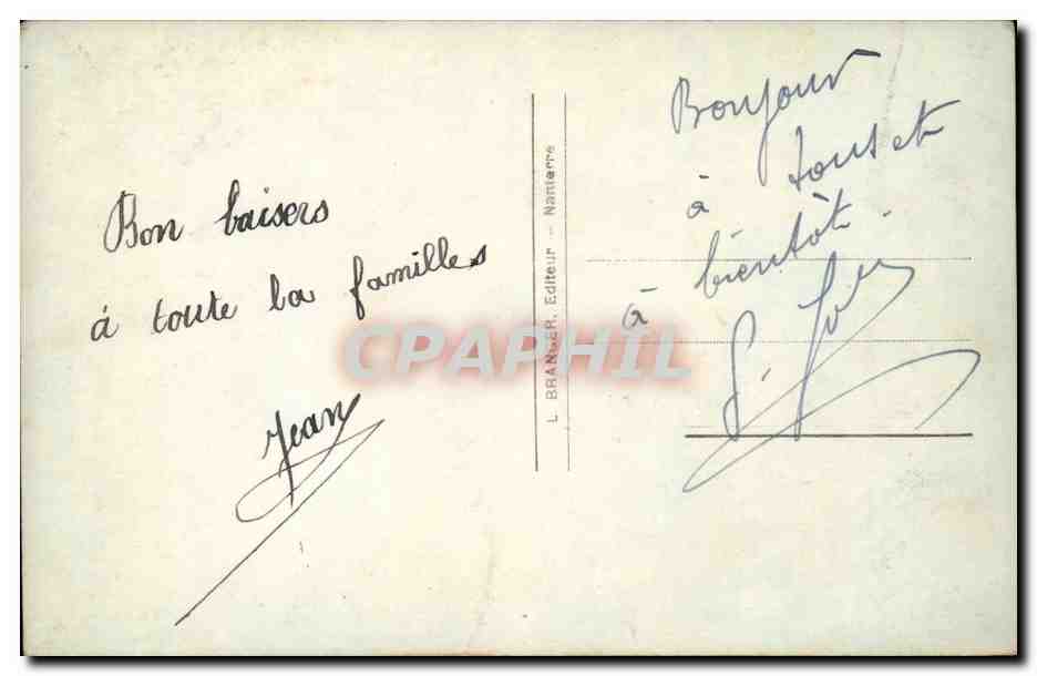 CPA Fantaisie Enfant Garcon — Verso