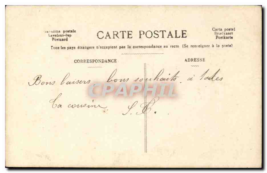 CPA Fantaisie Femme — Rückseite