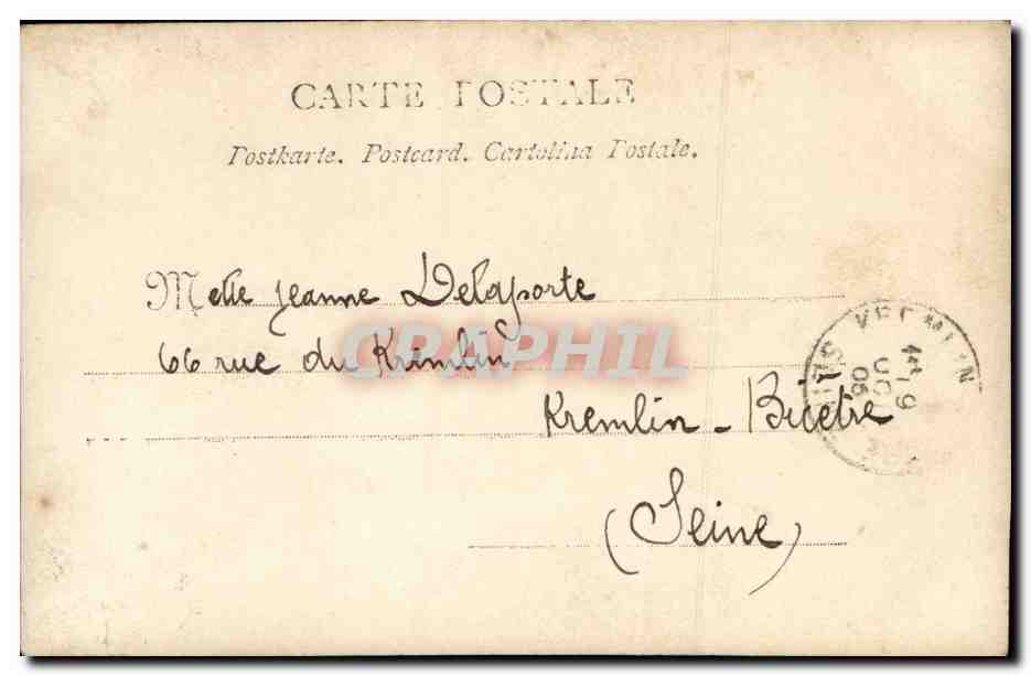 CPA Fantaisie Femme Dejeuner sur l'herbe — Rückseite