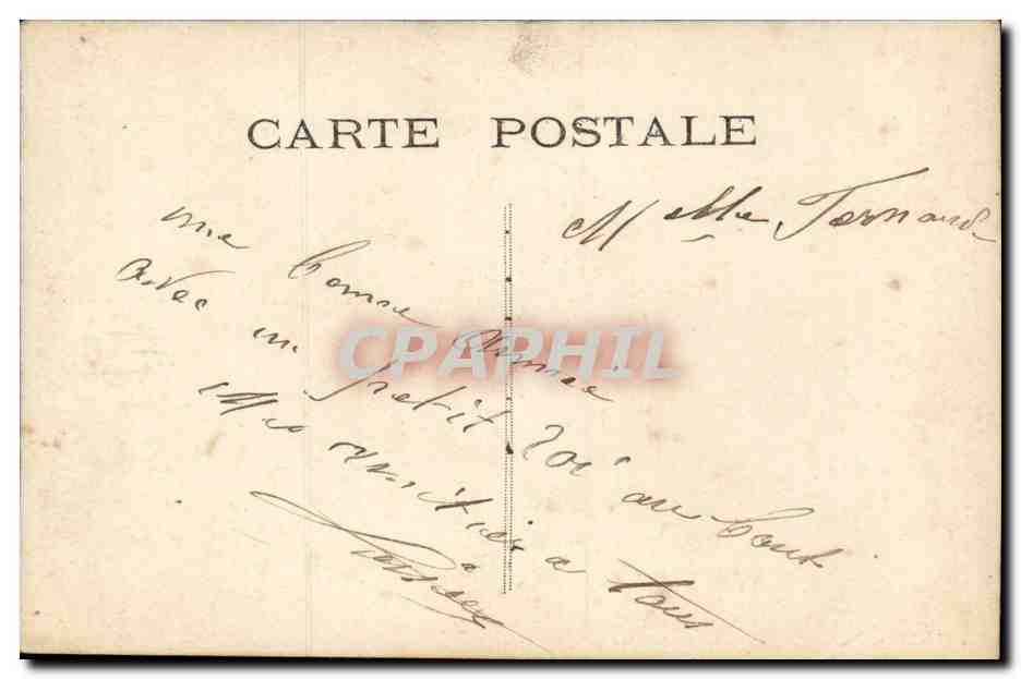 CPA Fantaisie Homme  — Rückseite