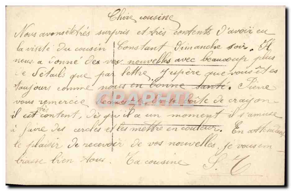 CPA Fantaisie Enfant  — Rückseite