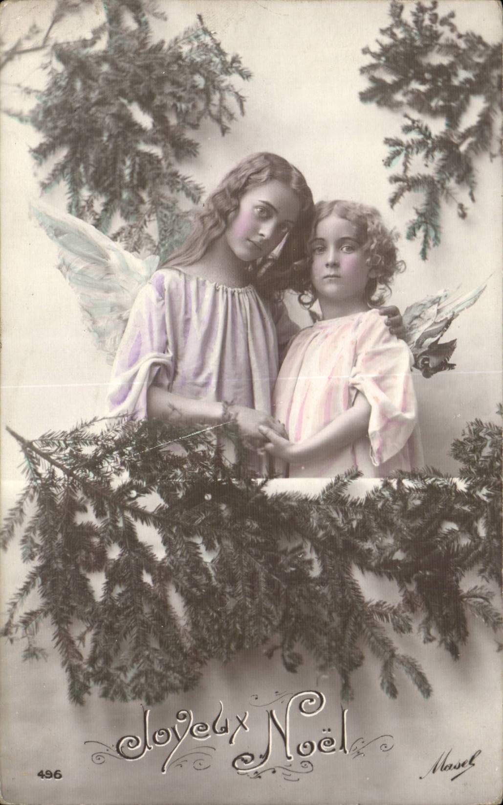 CPA Fantaisie Enfants Ange Angel