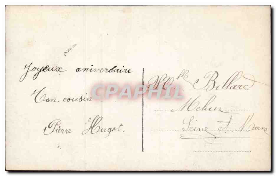 CPA Fantaisie Enfant Garcon — Verso