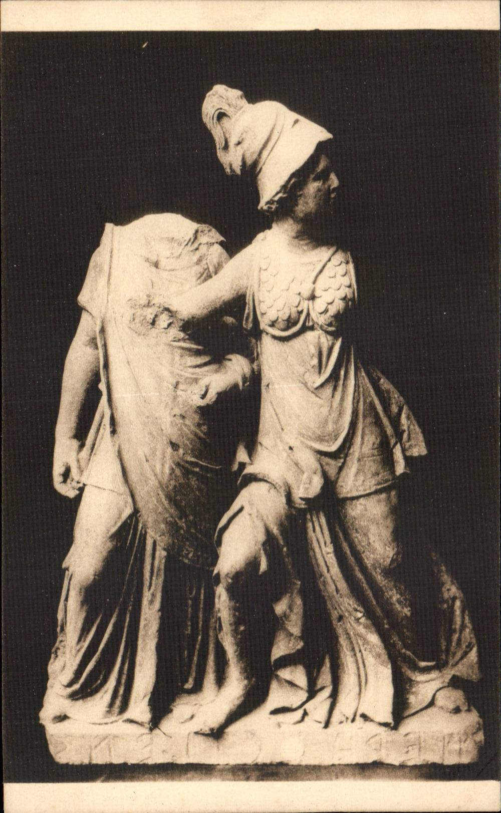 Minerve et Diane — groupe en terre cuite — Fratelli Alinari, Florence