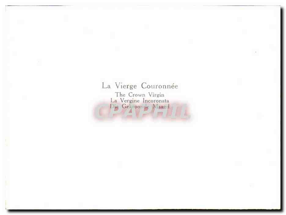 Lourdes CPA La vierge couronnee — Verso