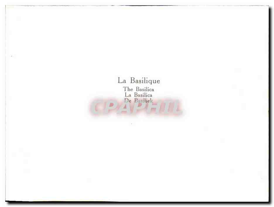 Lourdes CPA La basilique  — Verso