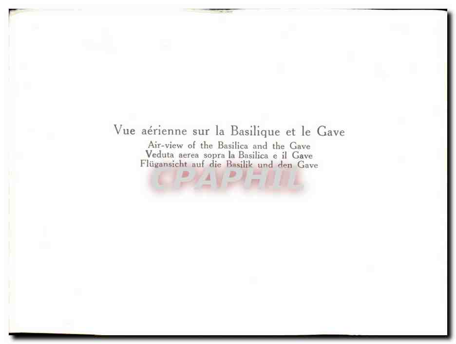 Lourdes CPA La basilique et le Gave — Verso