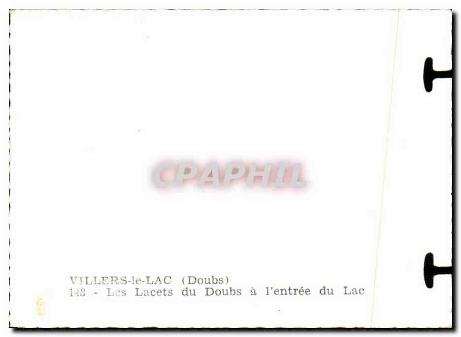 Villers-le-Lac — Les Lacets du Doubs à l'entrée du Lac — CPAPHIL n°143 — Reverso