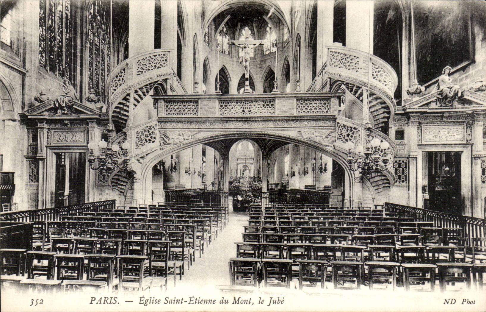 Paris CPA Eglise notre St Etienne du Mont