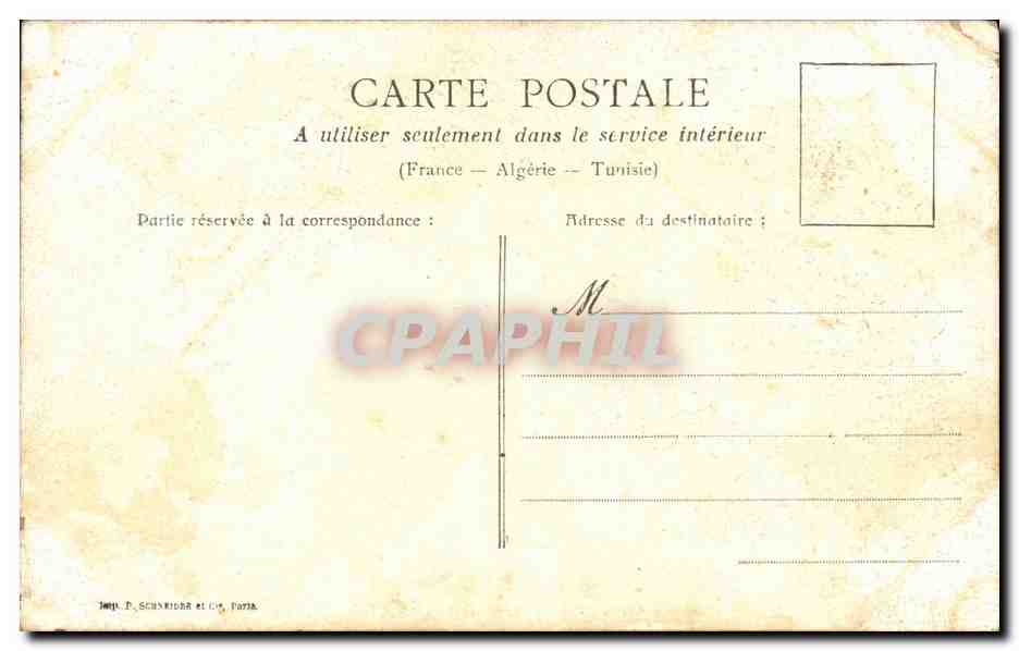 Paris CPA palais du Senat — Rückseite