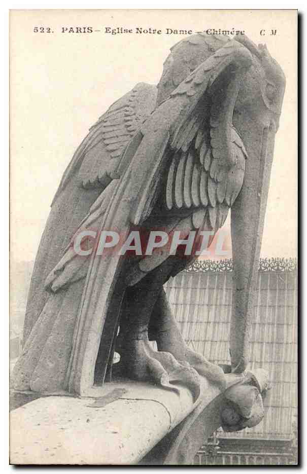 Paris CPA Eglise Botre DAme Chimere