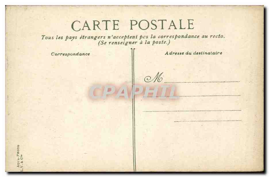 Paris CPA Chambre des deputes — Verso