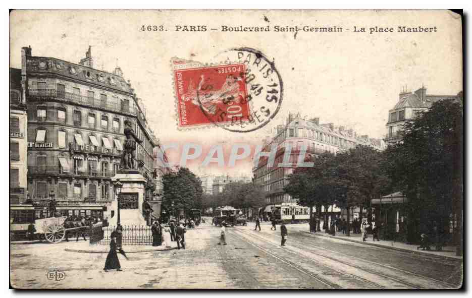 Paris CPA Boulevard St Germain La place Maubert