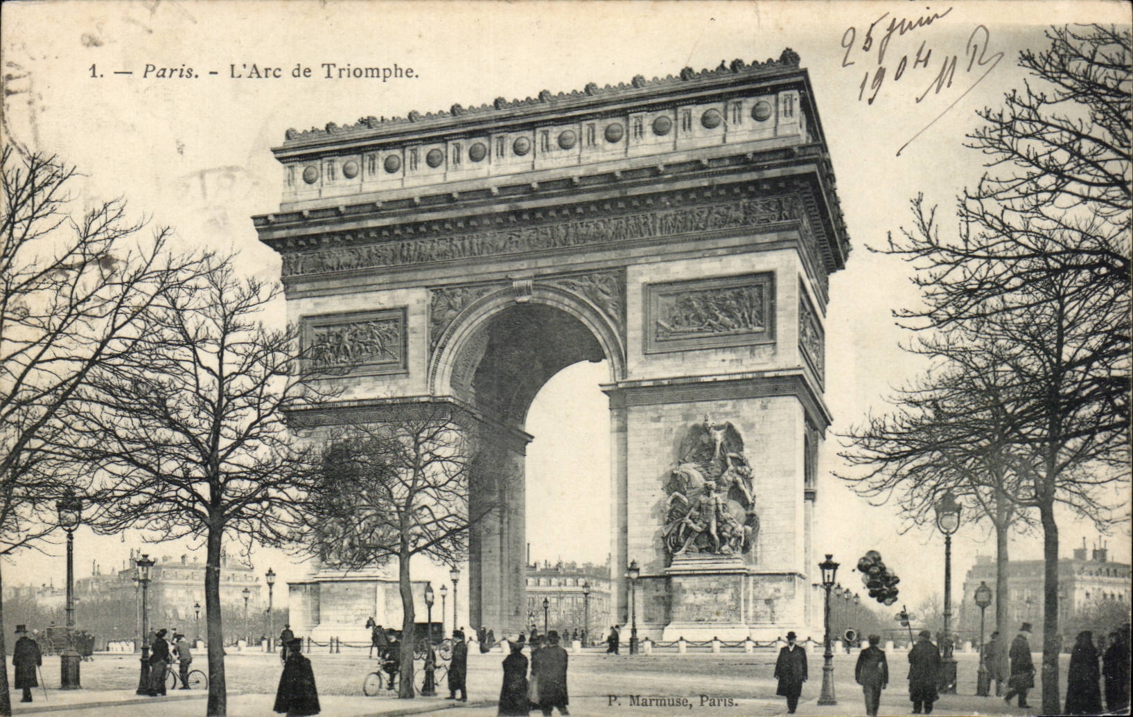 Paris CPA Arc de triomphe 