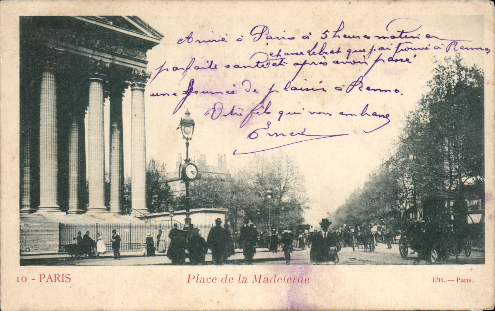 Paris CPA Place de la Madeleine