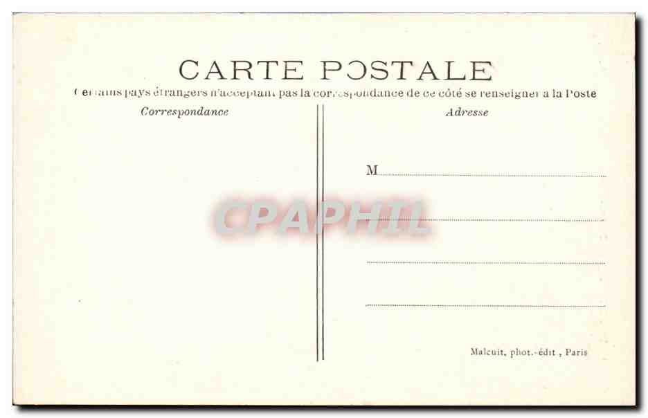 Paris CPA Notre Dame Chimere — Rückseite