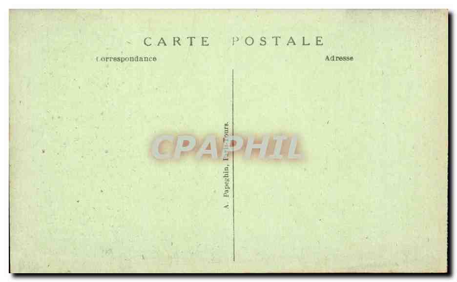 Paris CPA Pantheon — Verso