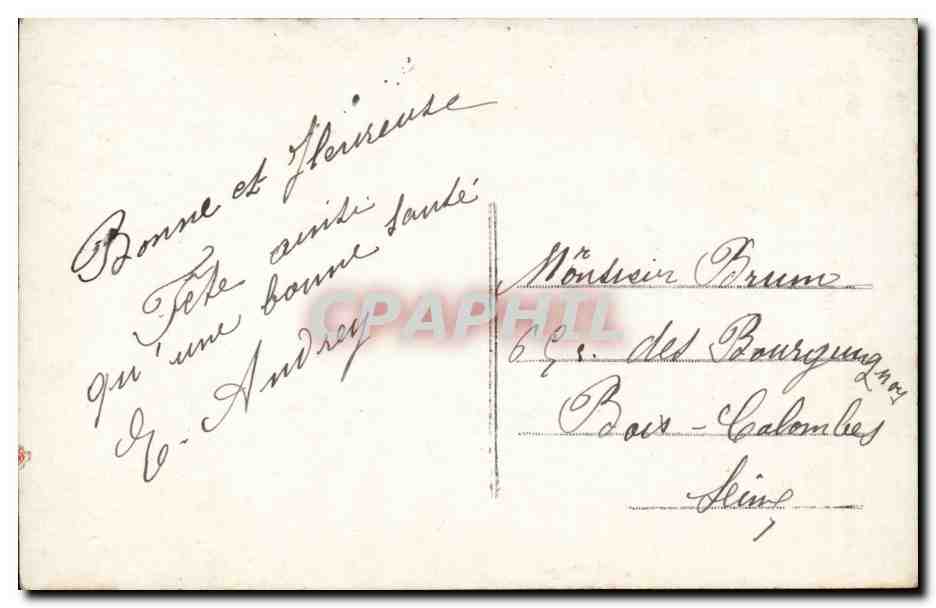 CPA Fantaisie Enfant — Rückseite