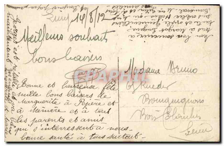 Famille — 1912 — Éditeur : Silco, n° 7377 — Reverso