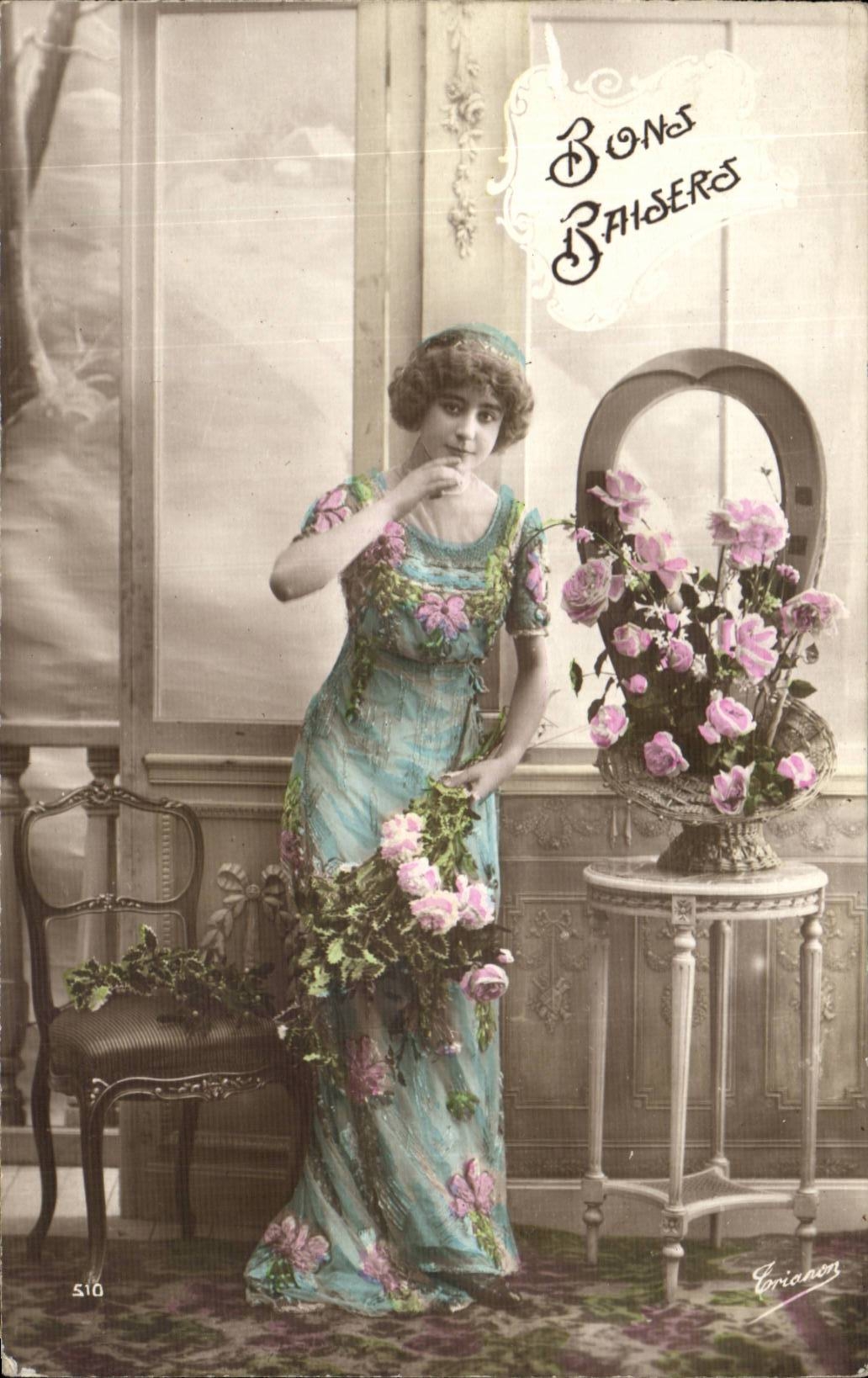 CPA Fantaisie Femme