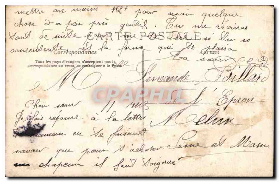 Femme en robe de soie et dentelle — 1er AVRIL — A.N. PARIS n°521 — Reverso