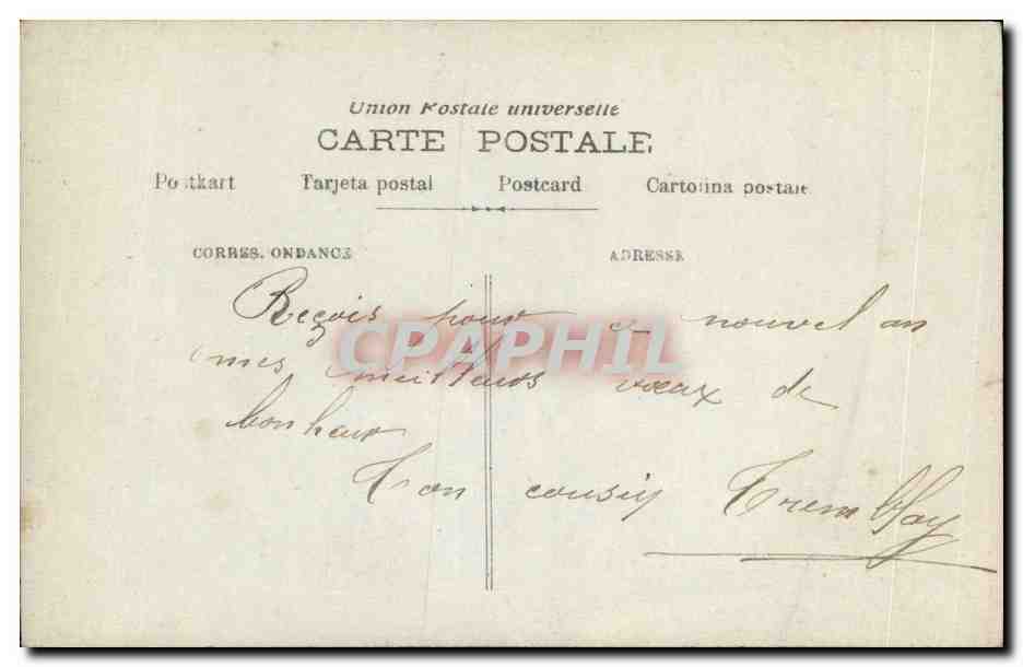 CPA Fantaisie Femme — Rückseite