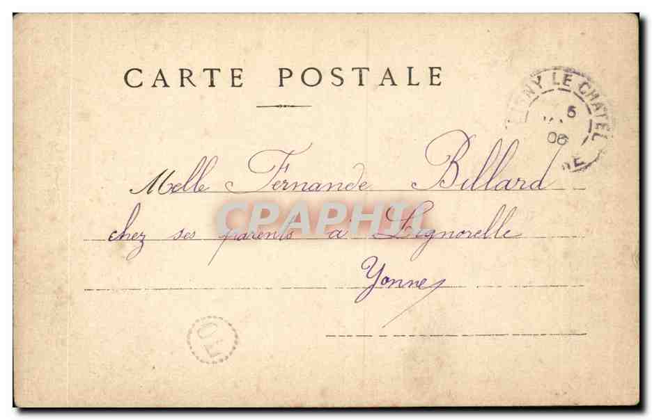 CPA Fantaisie Fleur Aeschinanthe Amitie — Rückseite