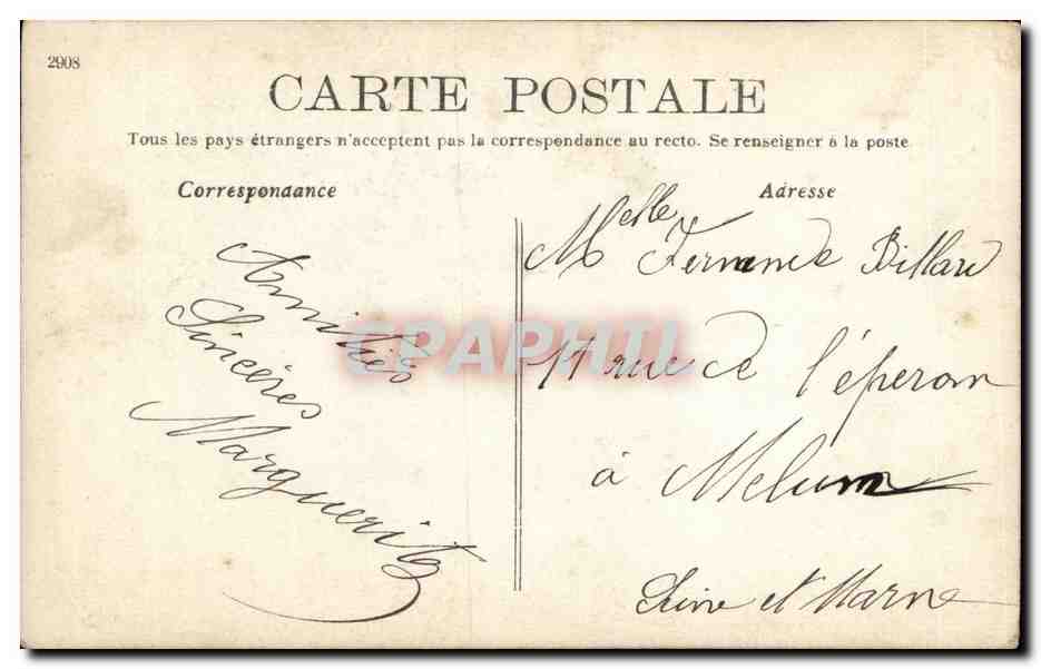 Femme avec panier de fleurs — Sincères remerciements — AAS 728 — Reverso