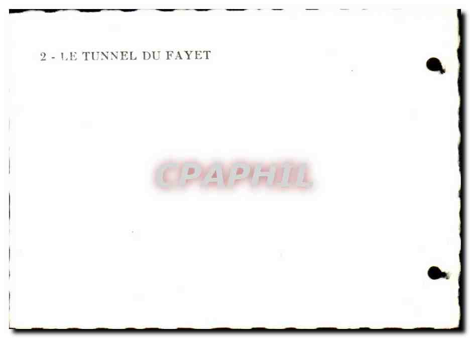 Gorges du Verdon CPA Le tunnel du Fayet — Rückseite