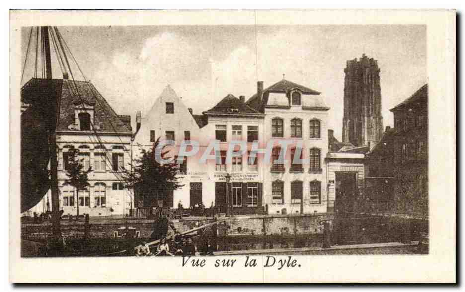 Belgique Malines CPA Vue sur la Dyle
