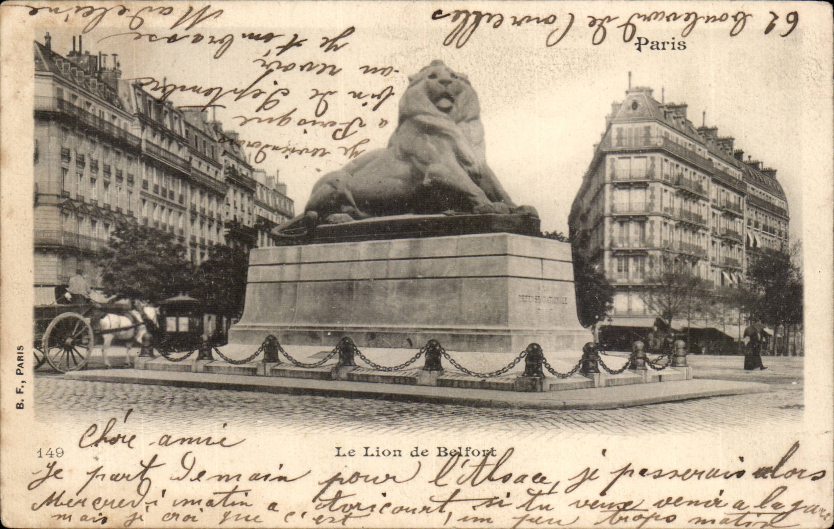 CPA Paris Le lion de Blefort